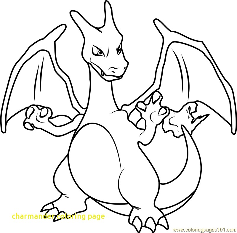 800x787 Charmander Coloring Page