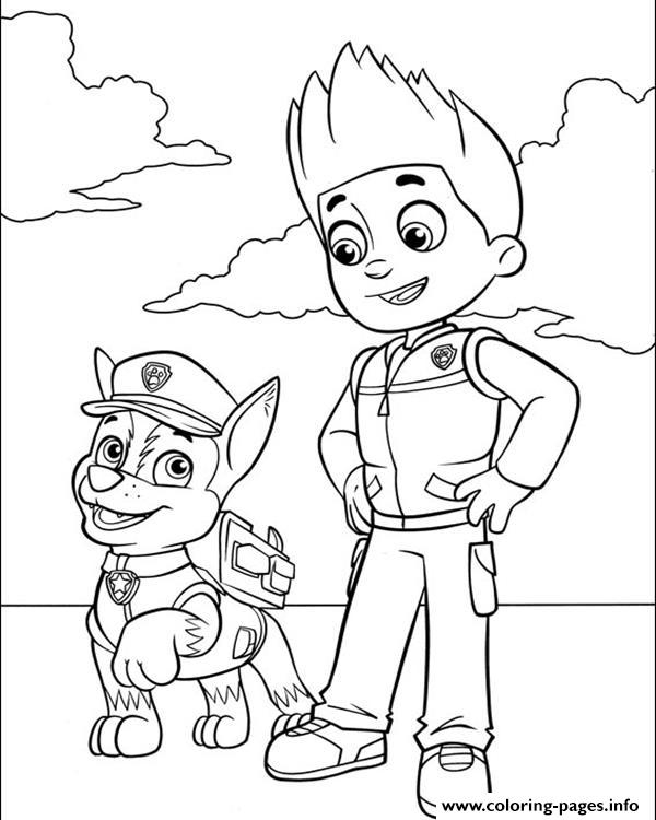Chase Coloring Page