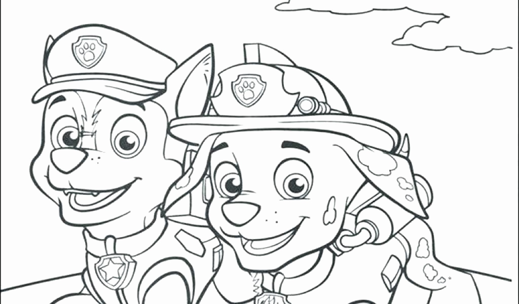 1024x600 Chase Paw Patrol Coloring Page Photos Trend Paw Patrol Coloring