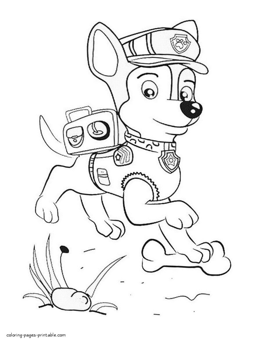 895x1174 Coloring Pages Of Chase From Paw Patrol New Paw Patrol Chase