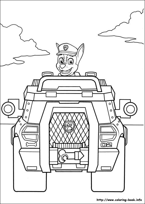 567x794 Chase Coloring Page Chase Paw Patrol Coloring Pages Coloring Pages