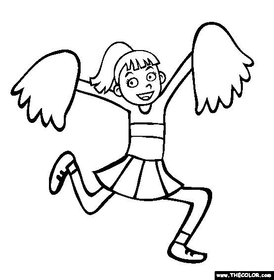 Cheer Coloring Pages