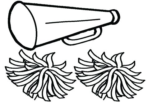 476x333 Cheerleader Coloring Sheet Amazing Cheerleader Standing On One Leg