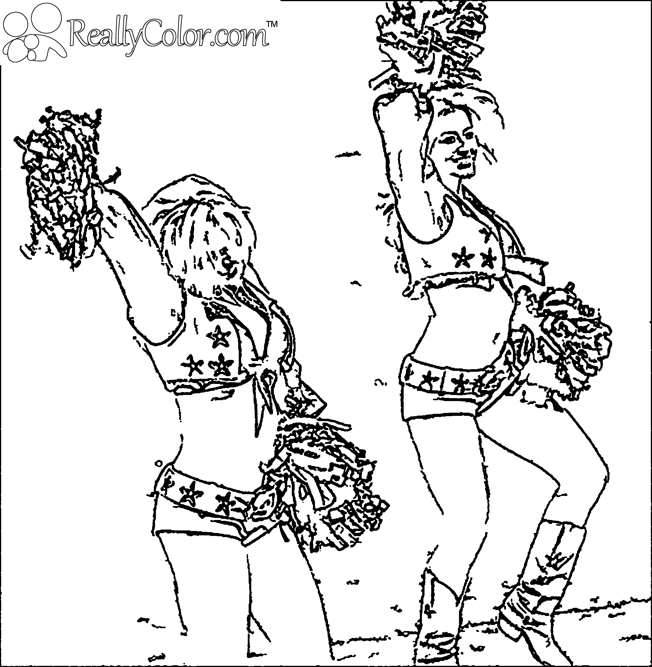 Cheer Megaphone Coloring Pages