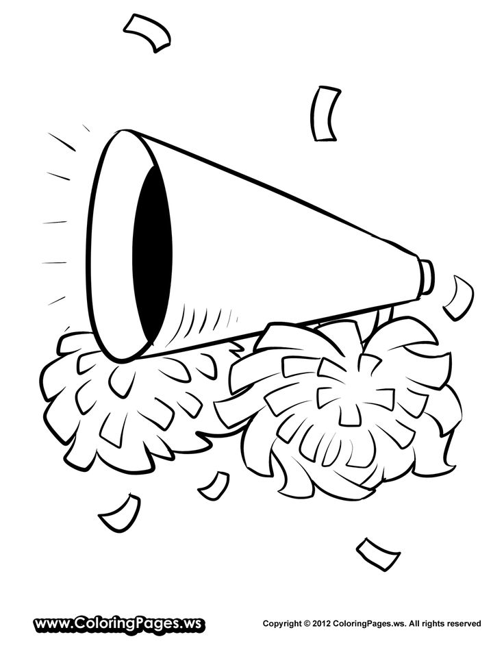 Cheerleader Coloring Pages
