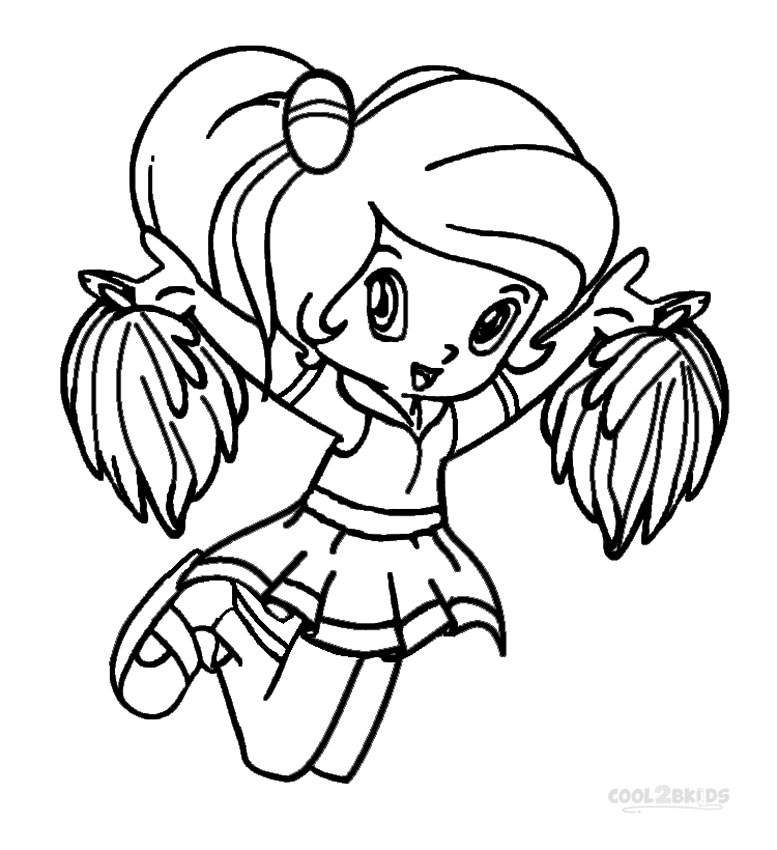 777x850 Printable Cheerleading Coloring Pages For Kids Cool2bkids