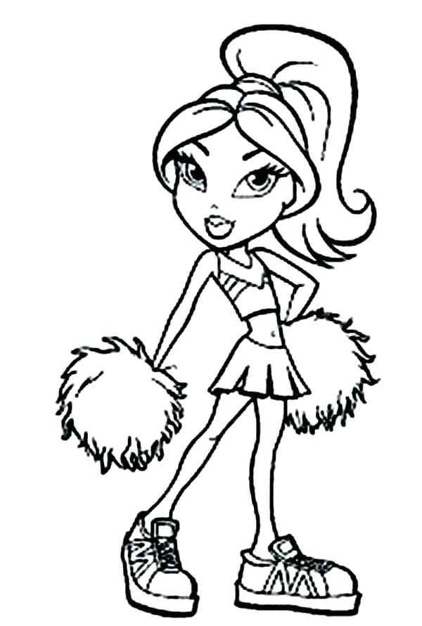 600x890 Cheer Coloring Pages Cheerleader Coloring Pages Cheerleader