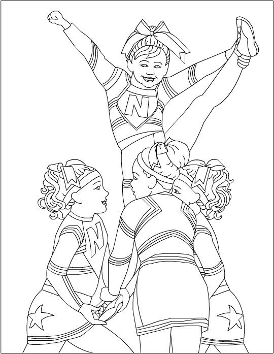 540x697 18 Beautiful Cheerleading Coloring Pages Logo And Design Ideas