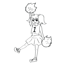Cheerleading Stunts Coloring Pages