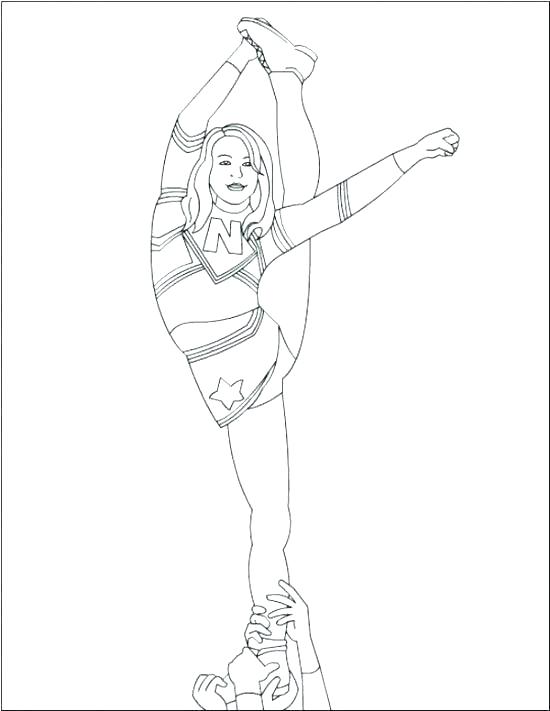 550x711 Cheerleading Coloring Sheets Coloring Pages Cheerleader Coloring