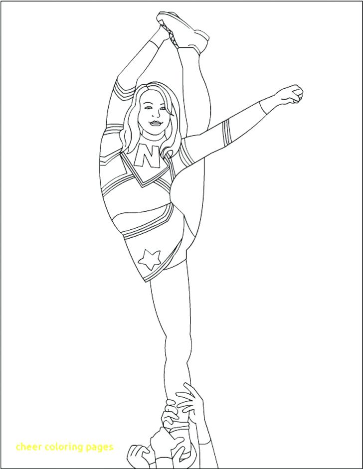 728x941 Cheer Coloring Pages Cheer Coloring Pages Football Cheerleader