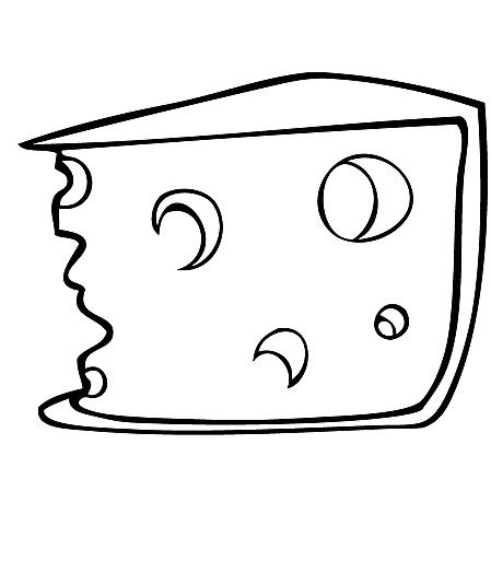 Cheese Coloring Page