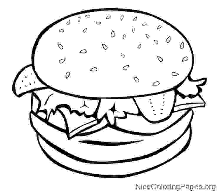 750x649 Cheeseburger Coloring Pages