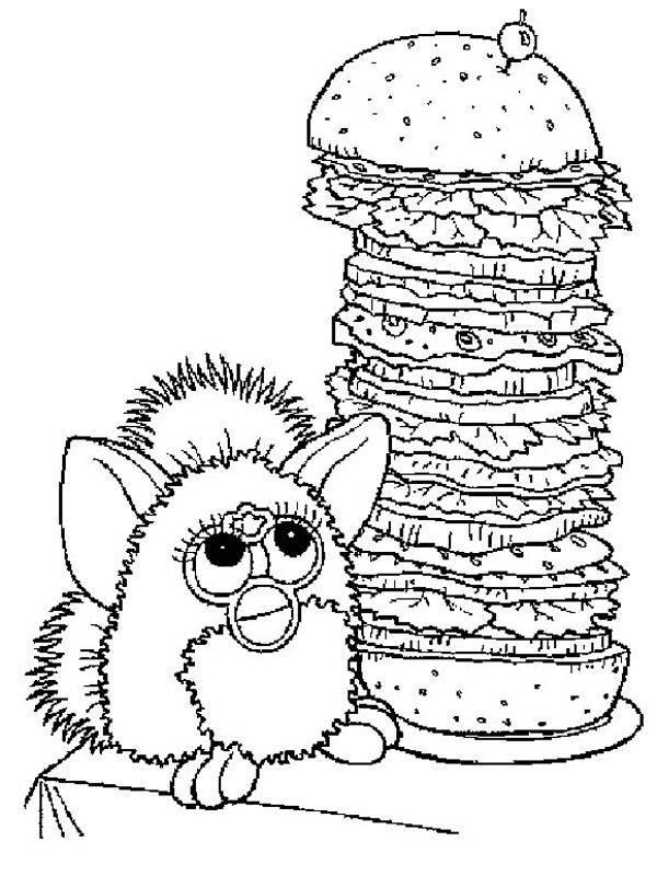 600x800 Cheeseburger Coloring Pages