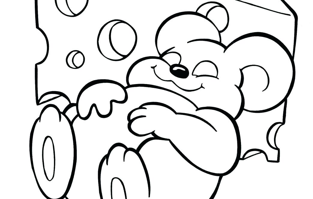 1043x663 Letter M Mouse With Cheese Coloring Page Download Letter M