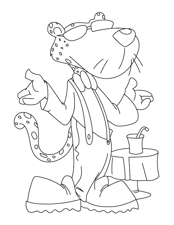 600x776 Cheetah Coloring Pages Running Cheetah Coloring Pages Cute Cheetah