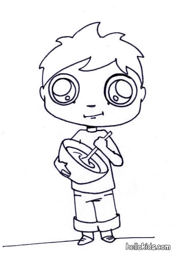 573x822 Chef Coloring Pages