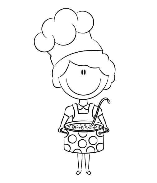 505x591 Chef Coloring Page Chef Coloring Page For Kids Pages Printable