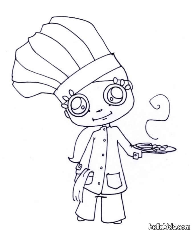 Chef Hat Coloring Page