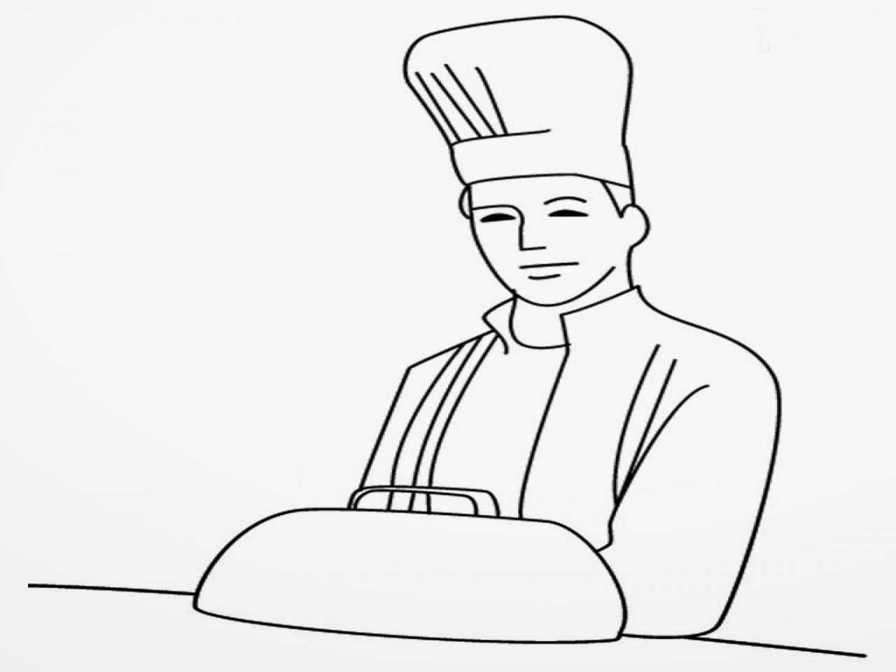 1280x960 Coloring Chef Tattoo Page