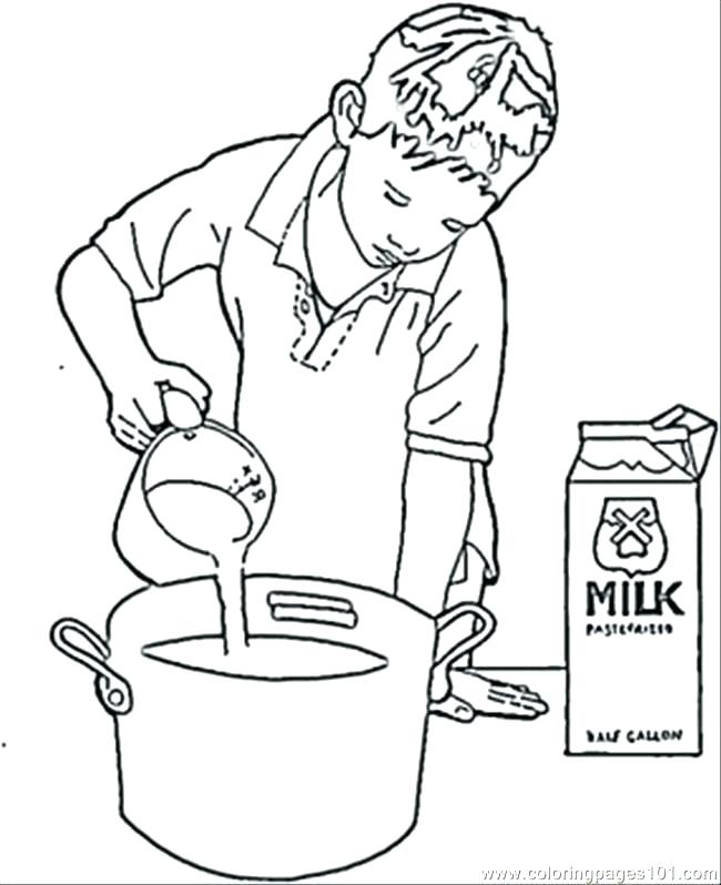 650x798 Chef Coloring Page
