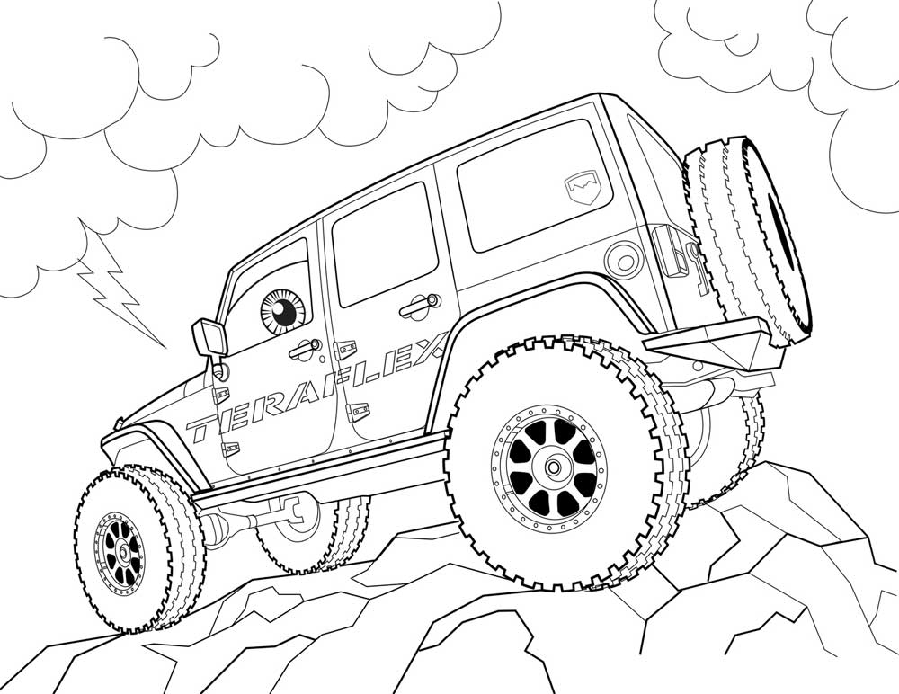 1000x772 25 Jeep Coloring Pages Printable Free Coloring Pages