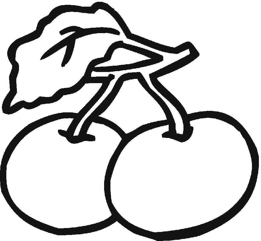 865x800 Cherry Coloring Sheets Collection Free Coloring Sheets