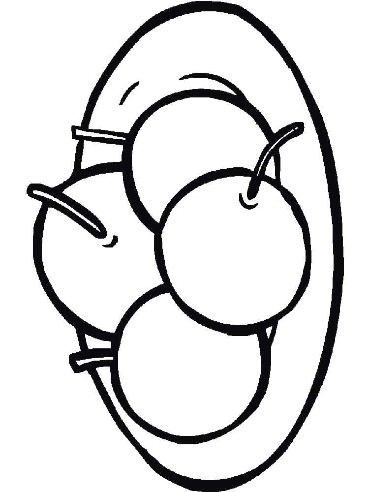 750x1000 Cherry Coloring Pages. Download And Print Cherry Coloring Pages.