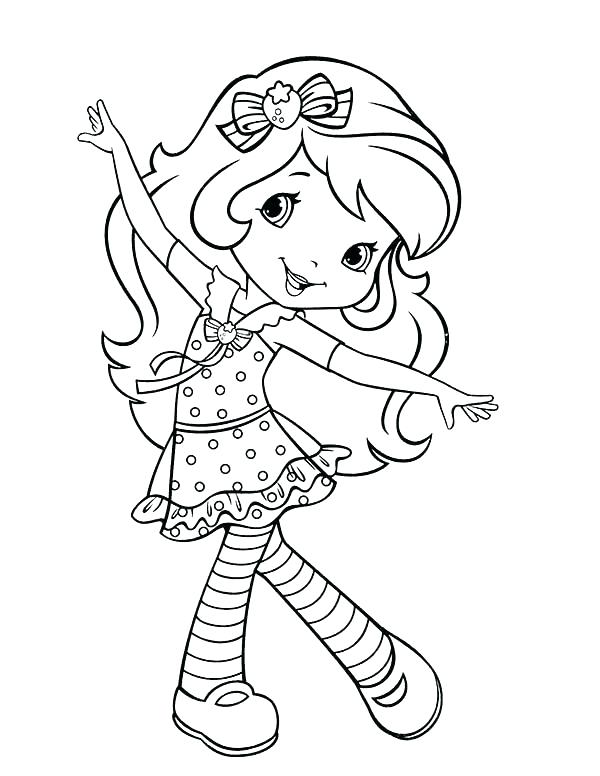 600x776 Cherry Jam Coloring Also Strawberry Shortcake Coloring Sheets