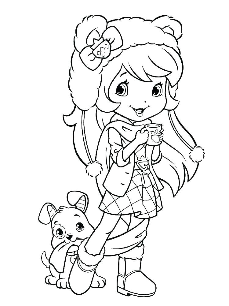 750x1000 Strawberry Shortcake Color Pages Cherry Jam Coloring Pages