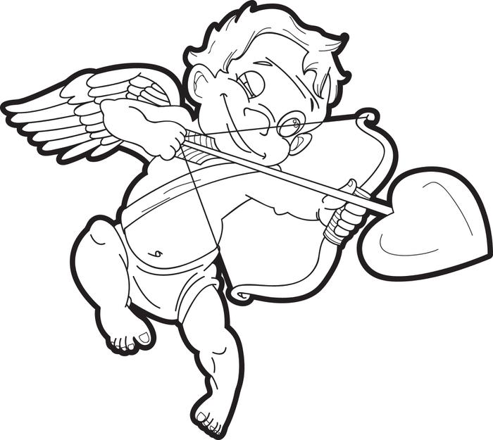700x625 Cupid Coloring Pages