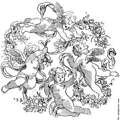236x236 Louis De La Rue Tres Cupids, Dos Jugar, Una