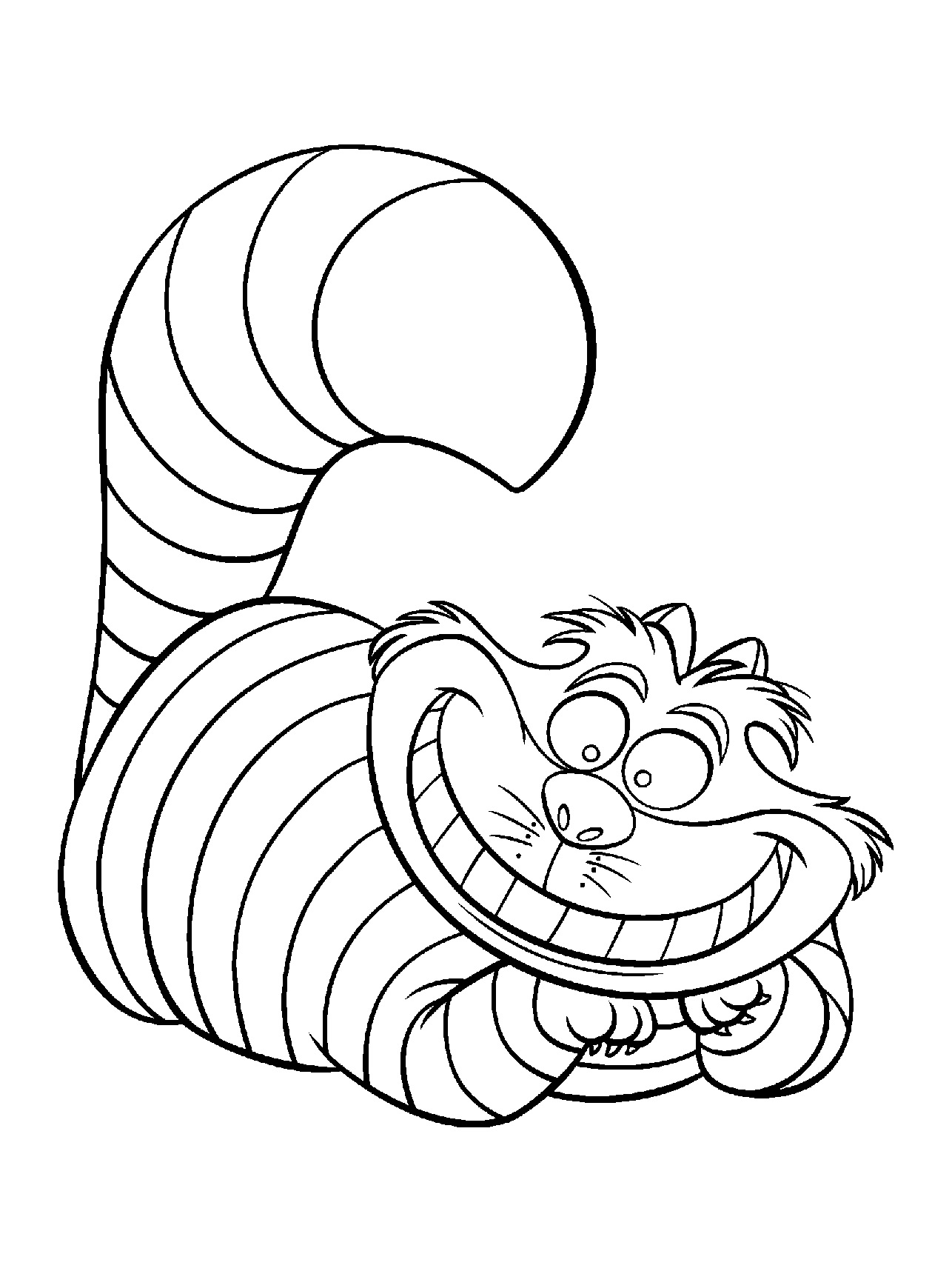 1286x1720 Cheshire Cat Coloring Pages 541473 Simple Page