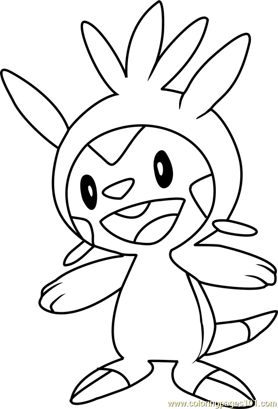 545x800 Chespin Pokemon Coloring Page