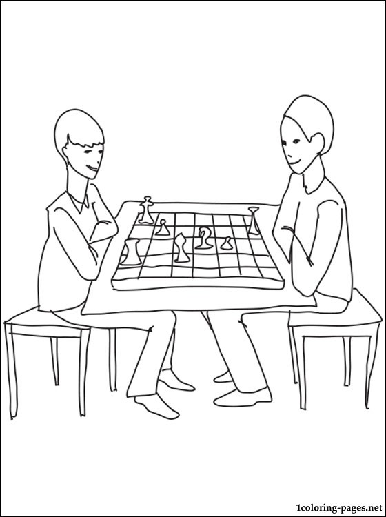 560x750 Chess Coloring Page Coloring Pages