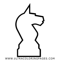 200x200 Chess Piece Coloring Page