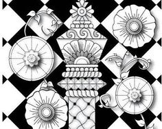 236x187 Chess Piece Mandala Advanced Coloring Page For Adults, Printable