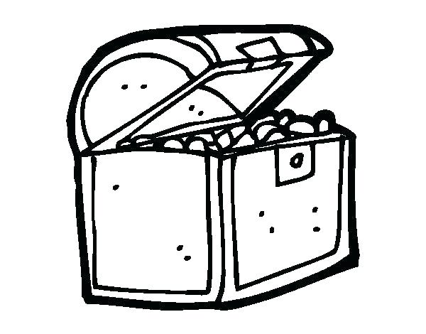600x470 Treasure Chest Coloring Pages Printable