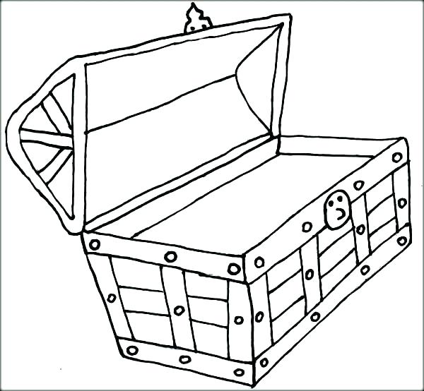 600x554 Treasure Chest Coloring Pages