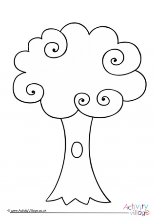 320x452 Horse Chestnut Tree Colouring Page