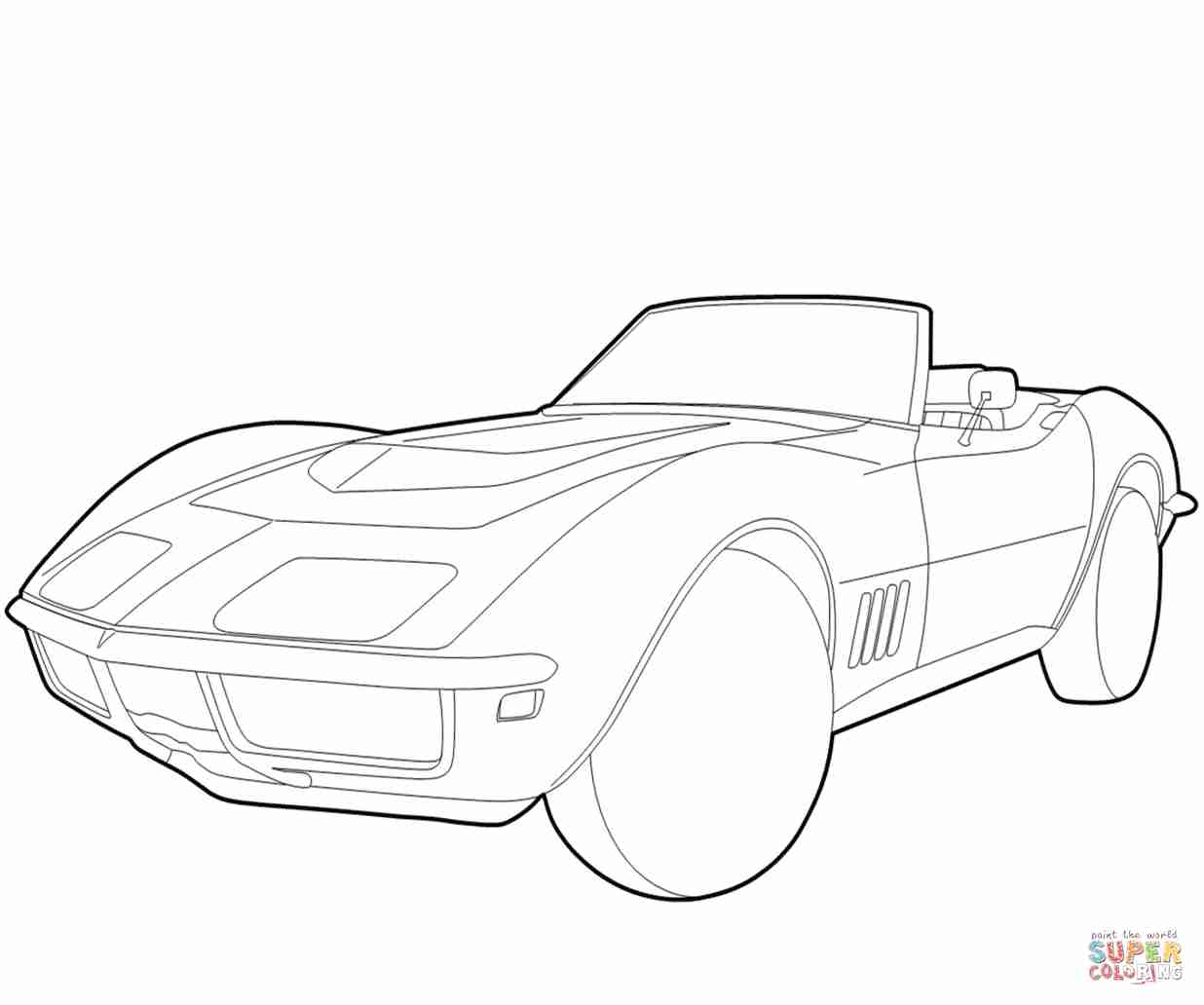 1236x1032 Chevrolet Corvette Coloring Page Free Printable Pages Fair Olegratiy