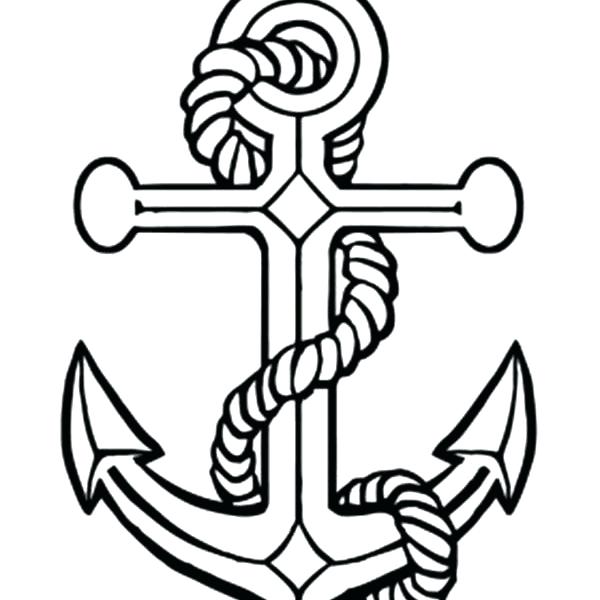 600x600 Anchor Coloring Page