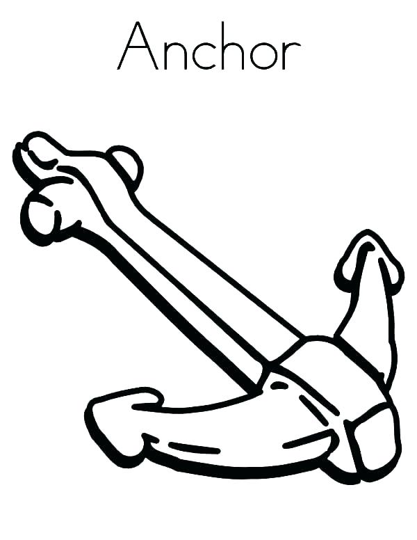 600x776 Anchor Coloring Page