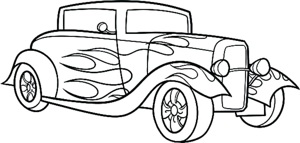1024x490 Hotrod Colouring Pages Page 2 Hot Rod Coloring Pages Drawing