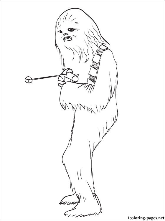 560x750 Star Wars Chewbacca Printable Page To Color Coloring Pages