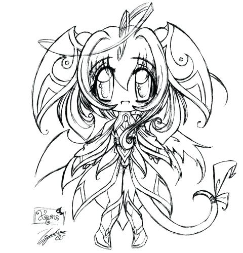 480x500 Cute Chibi Animal Coloring Pages Complicated Colouring Anime