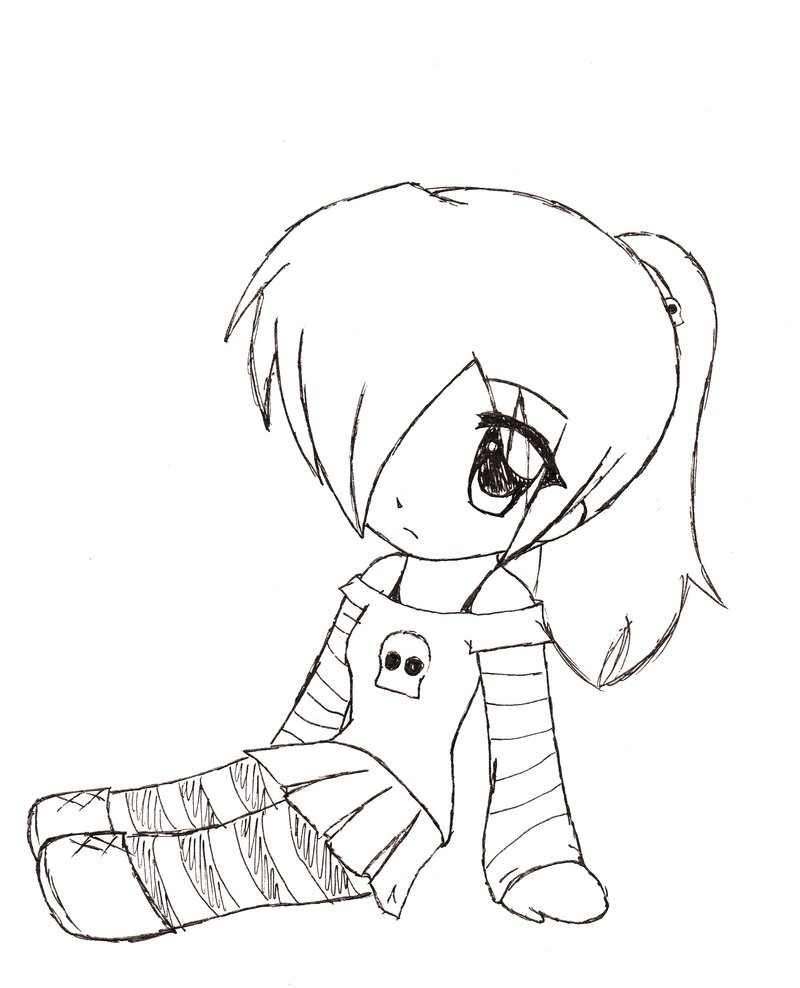 800x988 Cute Chibi Girl Easy Drawings Anime Chibi Girl
