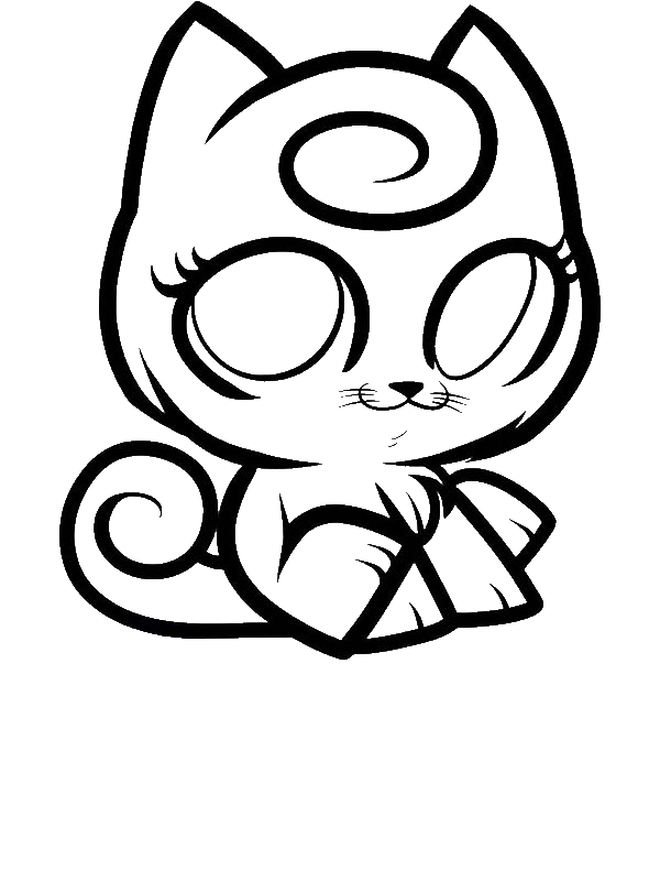600x800 Jigglypuff Kitty Pokemon Coloring Page
