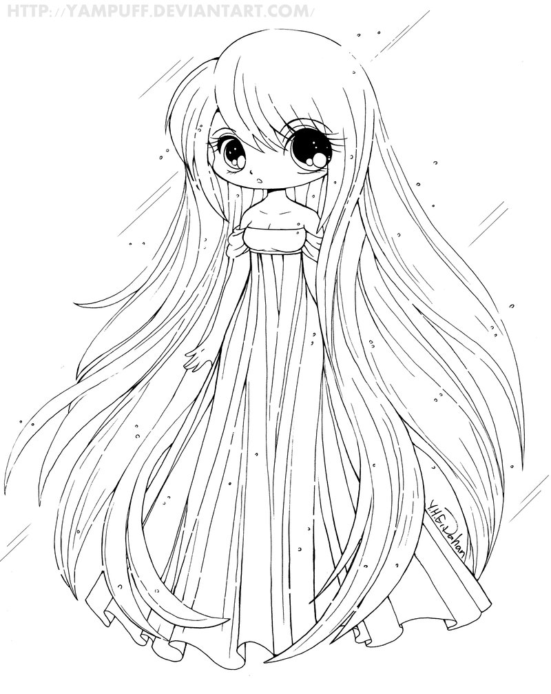 800x1007 Chibi Anime Coloring Pages With Cute