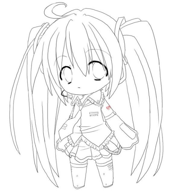 580x650 Chibi Anime Girl Coloring Pages To Print Coloring Sheets